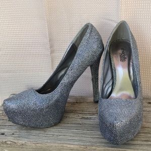 Charlotte Russe Dark Sparkly Pumps
